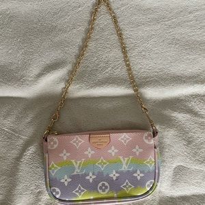 COPY - Mini LV print pochette pastel colors
